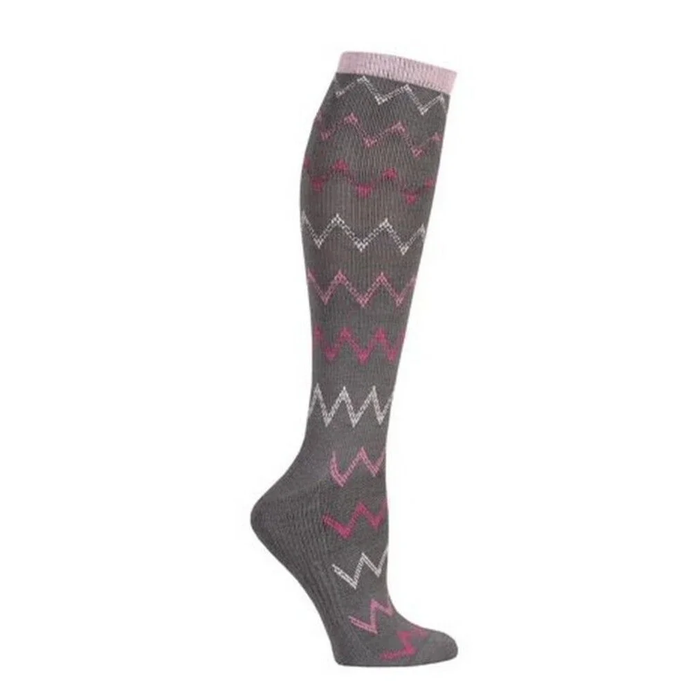 Windsor Gradual Compression Ladies Socks L 10-13 Castle Rock Gray 15/20 MMHG 20